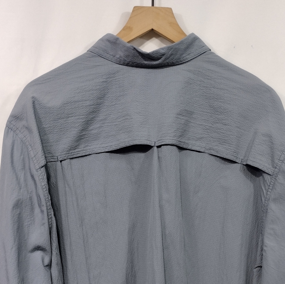 Eddie Bauer Sport Shop Fishing Shirt Men 2X Blue Camping Hiking Safari Outdoor - Picture 7 of 9